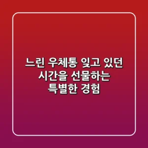 느린 우체통, 잊고 있던 시간을 선물하는 특별한 경험