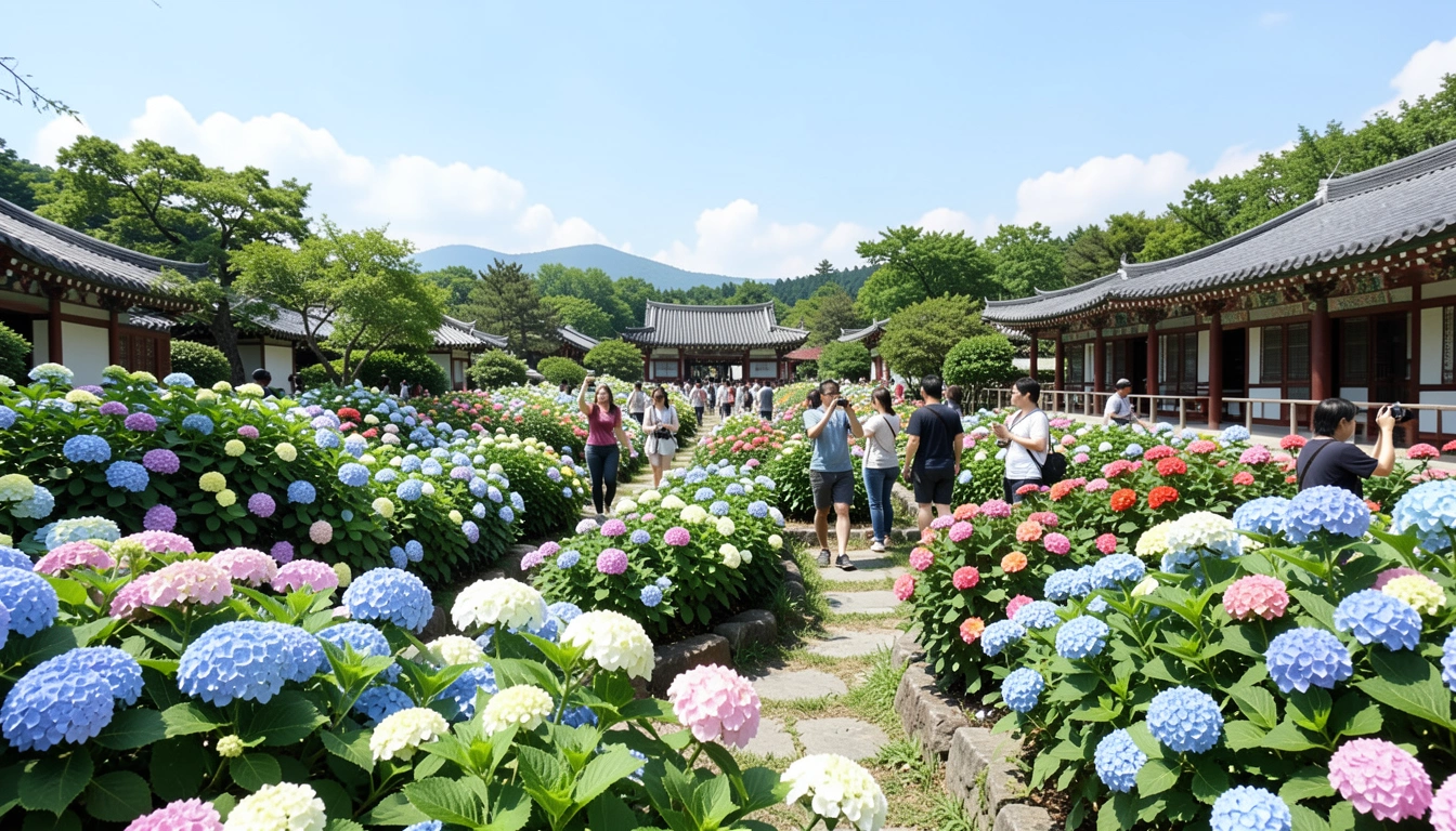 주차 스트레스 없이! 공주 유구 수국축제 가는 길 실전 팁과 실시간 개화 상황 확인법