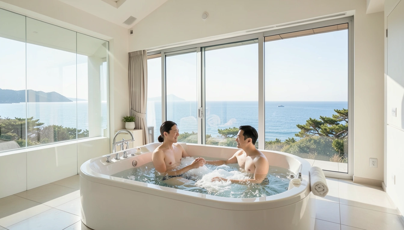 오션뷰 vs 스파? 삼척 하얀낭만펜션 객실별 완벽 분석