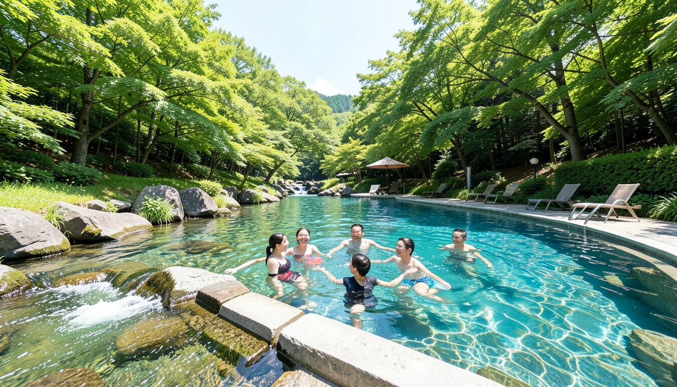 솔밭가든 시설 200% 활용, 계곡부터 수영장까지 즐기기